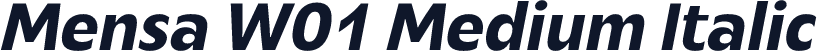 Mensa W01 Medium Italic
