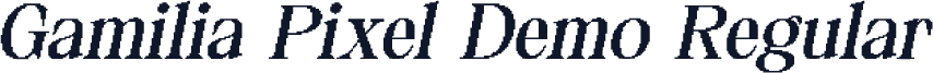 Gamilia Pixel Demo Regular