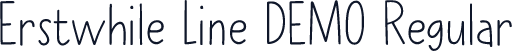 Erstwhile Line DEMO Regular
