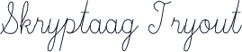 Skryptaag Tryout