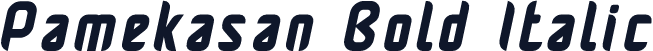 Pamekasan Bold Italic