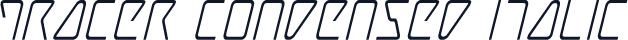 Tracer Condensed Italic