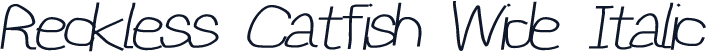 Reckless Catfish Wide Italic