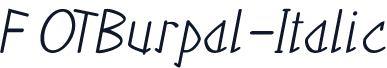 FOTBurpal-Italic