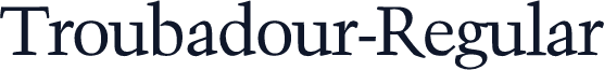 Troubadour-Regular