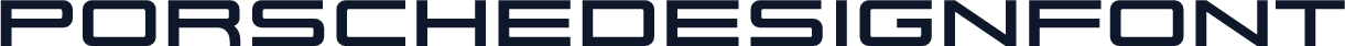PorscheDesignFont