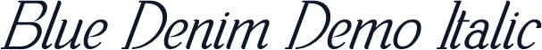 Blue Denim Demo Italic