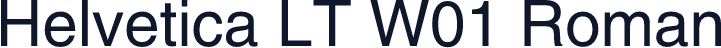 Helvetica LT W01 Roman