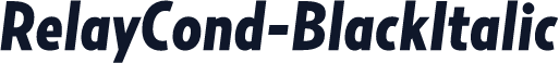 RelayCond-BlackItalic