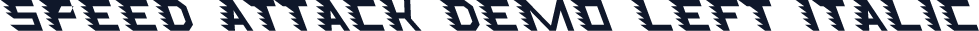 Speed Attack Demo Left Italic