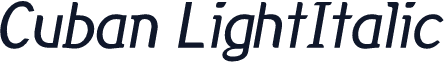 Cuban LightItalic