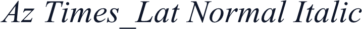 Az Times_Lat Normal Italic