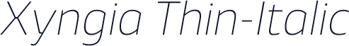 Xyngia Thin-Italic