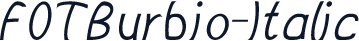 FOTBurbio-Italic