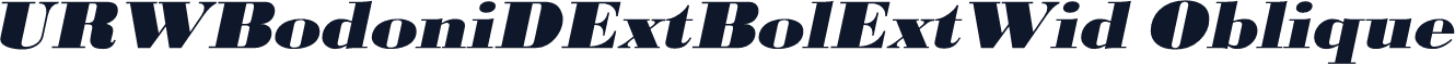 URWBodoniDExtBolExtWid Oblique