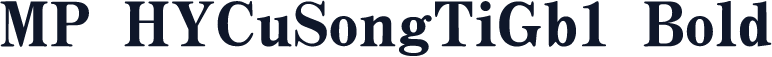 MP HYCuSongTiGb1 Bold