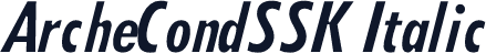 ArcheCondSSK Italic