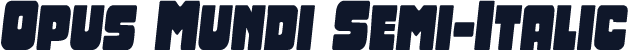 Opus Mundi Semi-Italic
