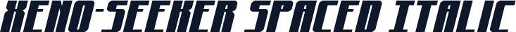 Xeno-Seeker Spaced Italic