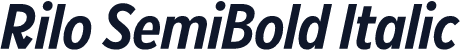 Rilo SemiBold Italic