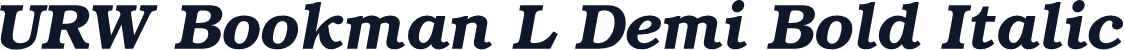 URW Bookman L Demi Bold Italic