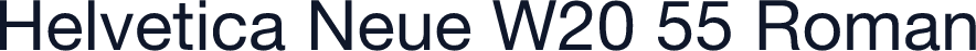 Helvetica Neue W20 55 Roman
