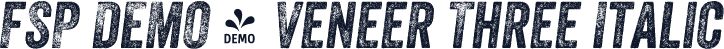 FSP DEMO - Veneer Three Italic