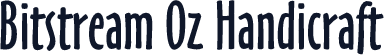 Bitstream Oz Handicraft