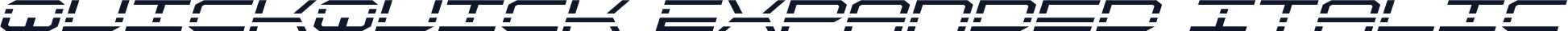 QuickQuick Expanded Italic