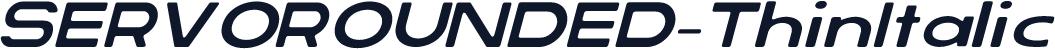 SERVOROUNDED-ThinItalic