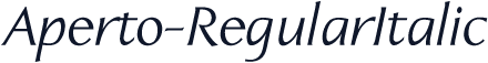 Aperto-RegularItalic