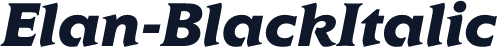 Elan-BlackItalic