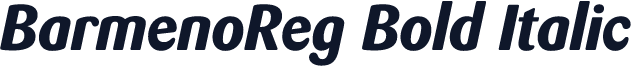 BarmenoReg Bold Italic