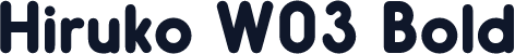 Hiruko W03 Bold