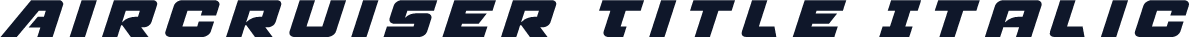 Aircruiser Title Italic