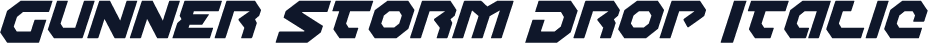 Gunner Storm Drop Italic