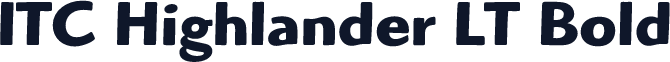 ITC Highlander LT Bold