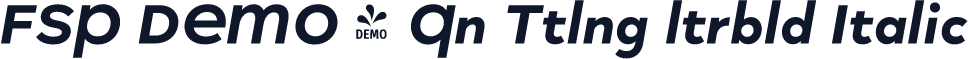 FSP DEMO - Qn Ttlng ltrbld Italic