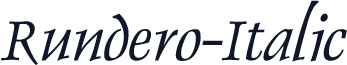 Rundero-Italic