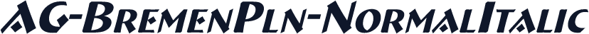 AG-BremenPln-NormalItalic