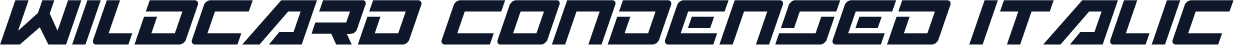 Wildcard Condensed Italic