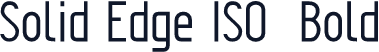 Solid Edge ISO  Bold