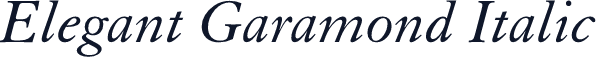 Elegant Garamond Italic