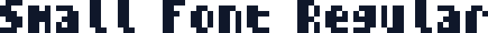 Small Font Regular