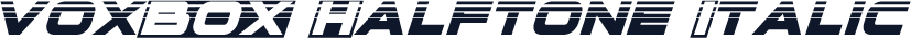 voxBOX Halftone Italic