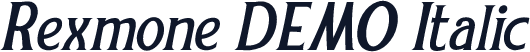 Rexmone DEMO Italic