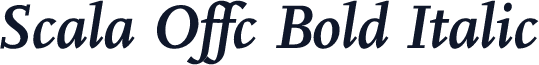 Scala Offc Bold Italic
