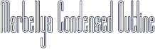 Marbellya Condensed Outline