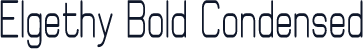 Elgethy Bold Condensed