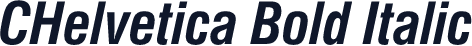 CHelvetica Bold Italic